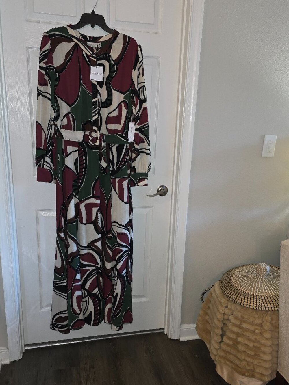 Premier Amour Womens Long Sleeve Floral Maxi Dress Plus multi Color size 16 Prod